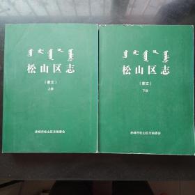 松山区志    上下册  蒙文版  送审稿