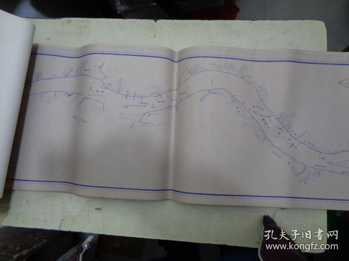 长江航道图【1979年1:20000 蓝图】