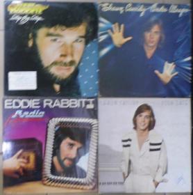 留声机專用  SHAUN CASSIDY  EDDIE RABBITT  黑胶唱片4隻 港版