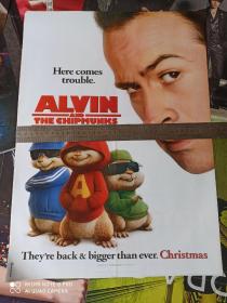 《看电影》海报双面(alvin and the chipmunks/national treasure)折叠邮寄