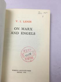V.I.LENIN ON Marx and Engels