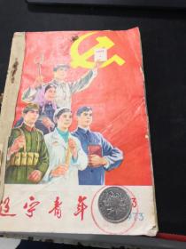 辽宁青年 1973（13-23合订本）（最后一页封底脱落。但还在）（右侧书口如图）