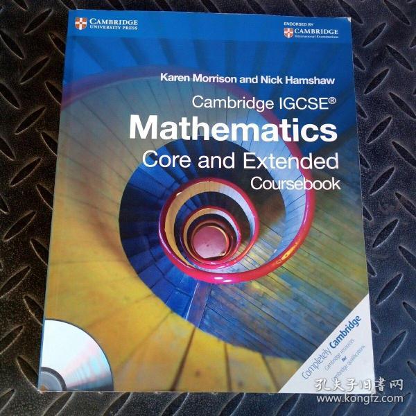 Cambridge Igcse Mathematics Core and Extended Coursebook英文版{数学核心和扩展}带光盘