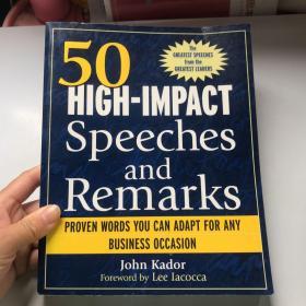 50 HIGH-IMPACT SPEECHES AND REMARKS