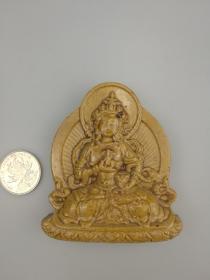 琉璃工艺品4 药师药师王菩萨 （外尺寸 8×7x2）cm