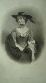 【补图】1833年 WALTER SCOTT:  Portraits of the Principal Female Characters 《司各特小说群芳谱》铜版画集 全意大利小牛皮珍本1版1印