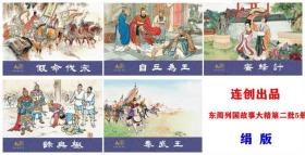 【绢】32开大精东周列国故事连环画秦武王等5本绘画李明等