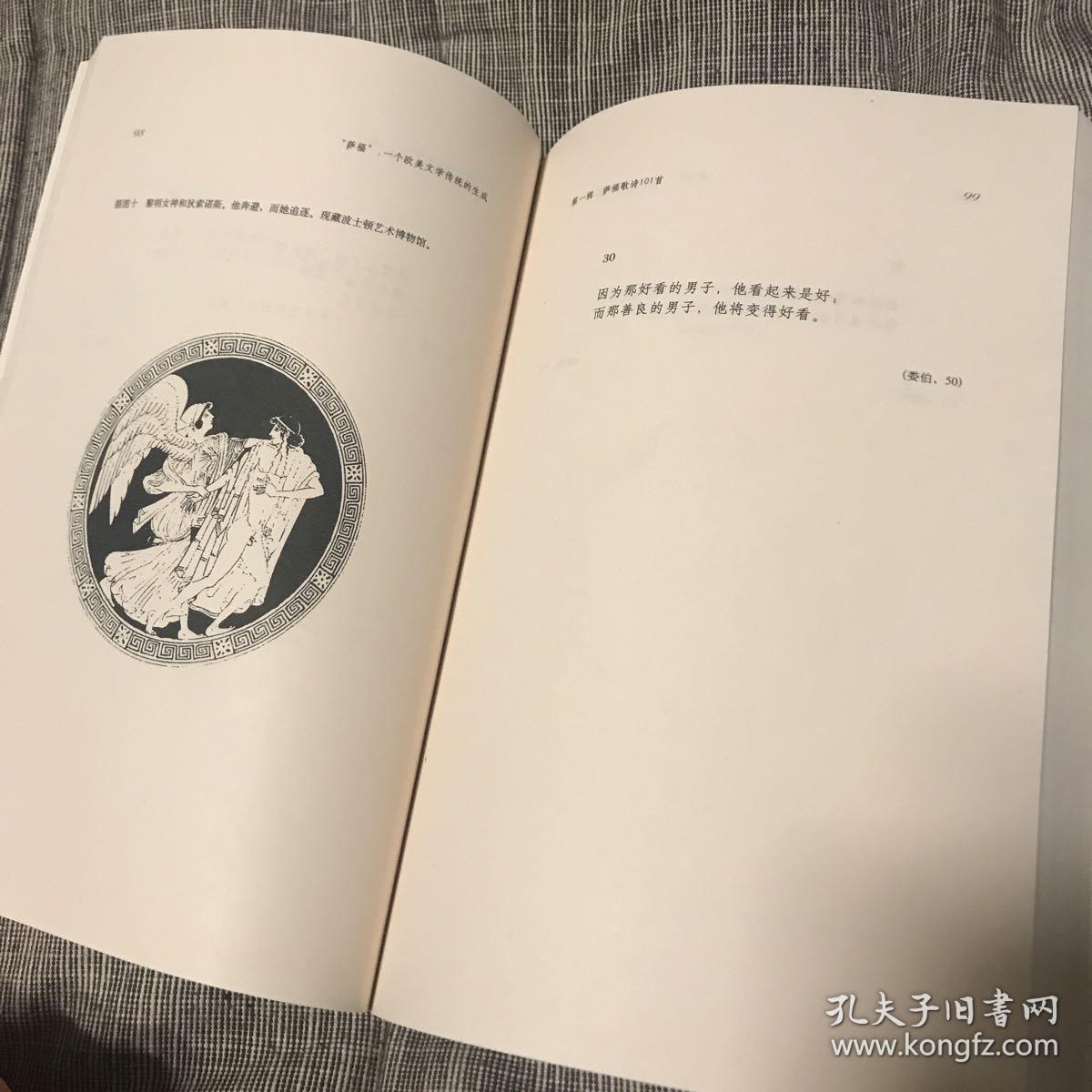 萨福 一个欧美文学传统的生成 田晓菲编译 封面好看