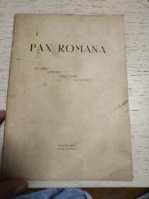 民国时期英文书 Pax Romana