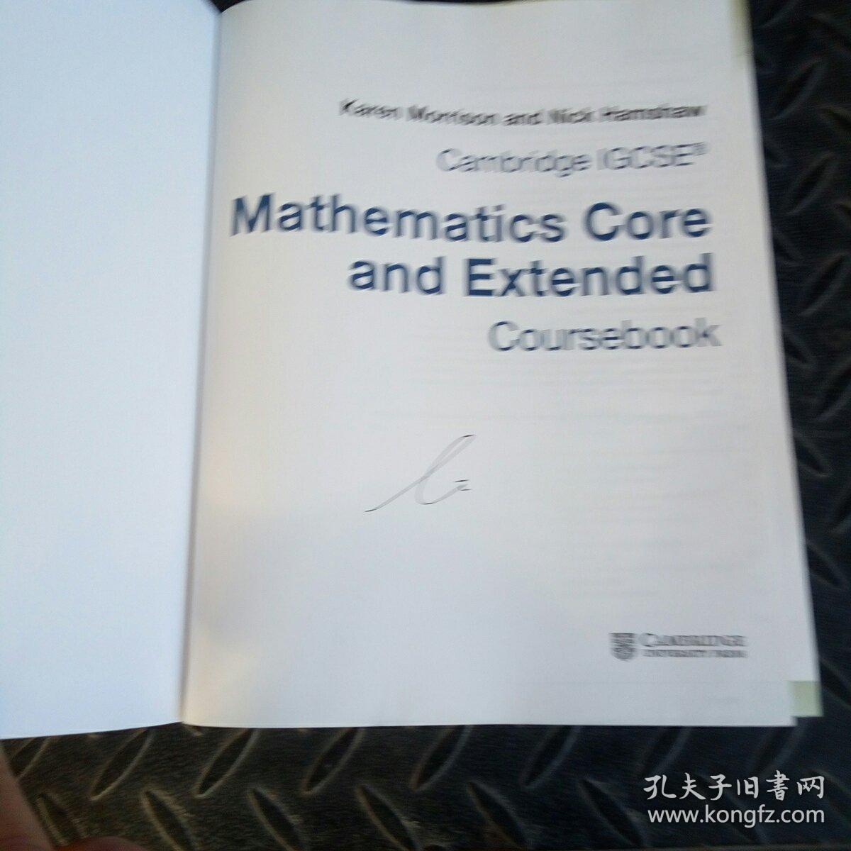 点击查看原图 Cambridge Igcse Mathematics Core and Extended Coursebook英文版{数学核心和扩展}带光盘