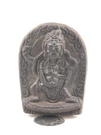 砖雕工艺品10 金刚手（外尺寸 8×6x1.8）cm