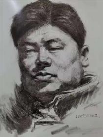 名家名画：王新素描肖像作品