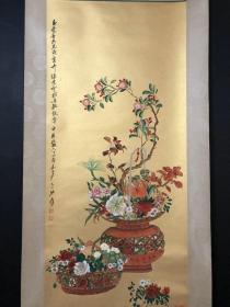 ★秒杀价8380元★★海外回流★■【★★老宣纸手绘精品老字画 花卉画张大千