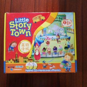 （包正版）Little Story Town级别1（1-1，1-2，1-3，1-4），附相应练习册，莱特小镇共9册合售（带外盒，4册贴纸全，一册贴纸使用了一张，一面帖了一张贴纸，有盘）1-5课本已售出