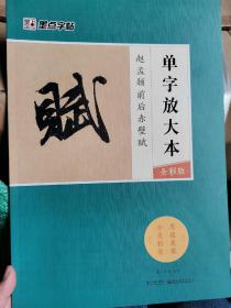 墨点字帖赵孟頫前后赤壁赋 单字放大本全彩版