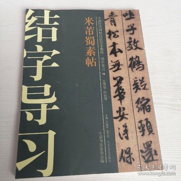 中国历代碑帖技法导学集成，结字导习15：米芾蜀素帖