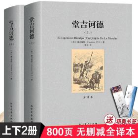 【全译本800页】堂吉诃德正版上下册 塞万提斯著完整版唐吉诃德世界名著外国小说现当代文学文集畅销书籍排行榜包邮