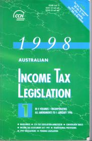 CCH .1998.税收立法主要指标.AUSTRALIAN.INCOME TAX LEGISLATION.1、2、3册.3册合售