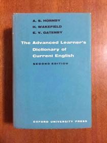 英国原装进口辞典 第二版牛津高阶英语词典 带护封 THE ADVANCED LEARNER’S DICTIONARY OF CURRENT ENGLISH