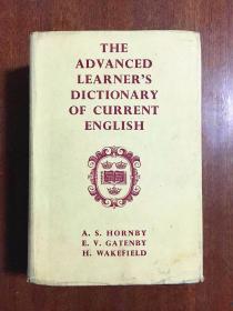英国进口原版词典 带护封，无笔迹划痕，无签名。馆藏。牛津高级英语学习辞典 第一版 The Advanced Learner s Dictionary of Current English