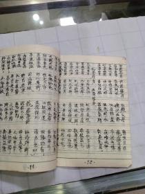 70年代  手抄中医 （1本抄满 ）