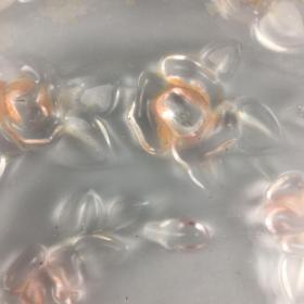 民国时期贵族家的花口琉璃水果盘