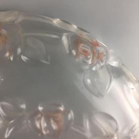 民国时期贵族家的花口琉璃水果盘