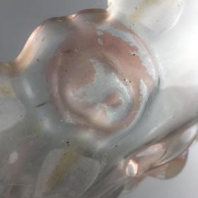 民国时期贵族家的花口琉璃水果盘