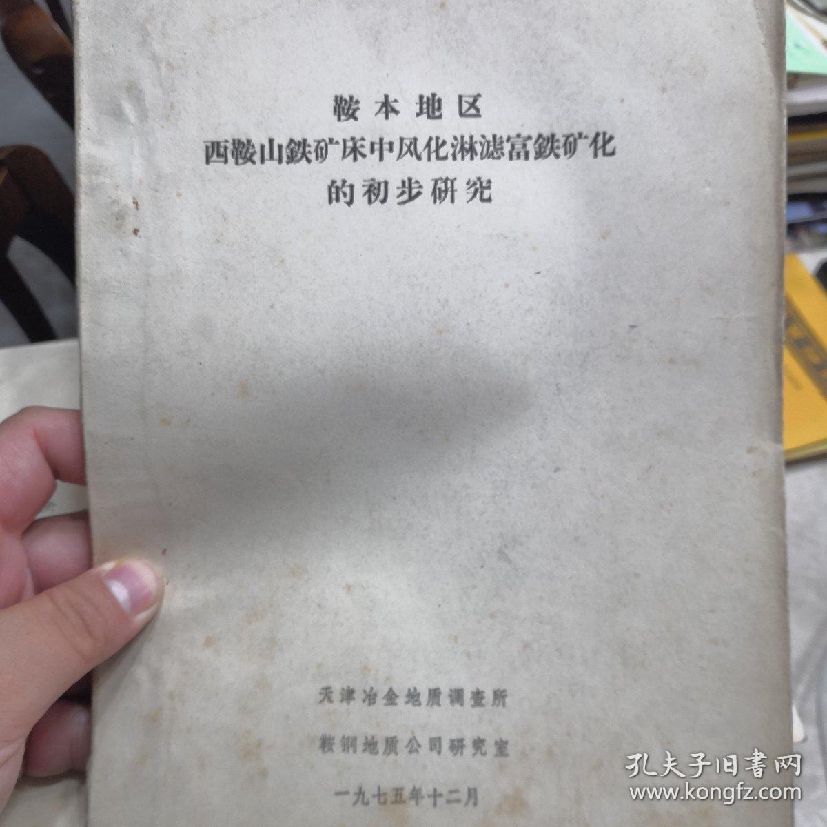 鞍本地区西鞍山铁矿床中风化淋滤富铁矿化的初步研究（内附照片）