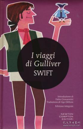 预订 I viaggi di Gulliver格列佛游记，乔纳森·斯威夫特作品，意大利语原版