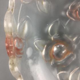 民国时期贵族家的花口琉璃水果盘