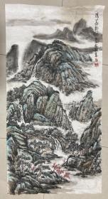 宿州画家国画 山水之一 四尺整纸