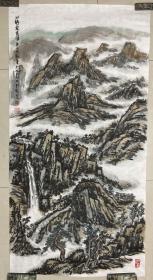 宿州画家国画 山水之二 四尺整纸