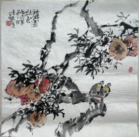 郑培熙《骊园秋色》68 X 68厘米