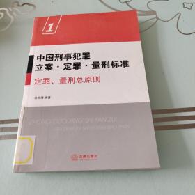 中国刑事犯罪立案·定罪·量刑标准1：定罪、量刑总原则