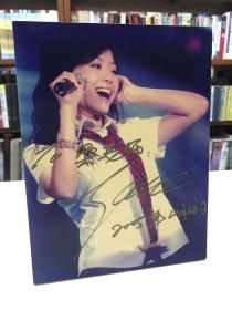 2005超级女声张靓颖 签名照片 送梁老师