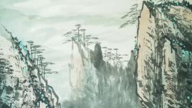 【青年名家】清华民族、上海民族画院院长石林先生山水巨幅《黄山云海》乙卯年