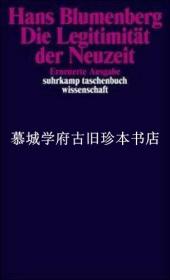 【包邮】【全新】Legitimität der Neuzeit | Hans Blumenberg