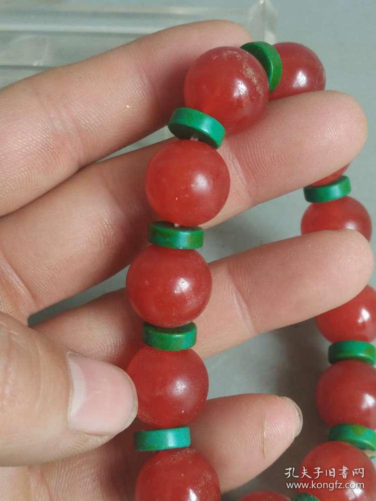 清代传世老南红玛瑙手串  . . .