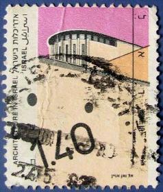 以色列古建筑--以色列邮票--早期外国邮票甩卖--实拍--包真