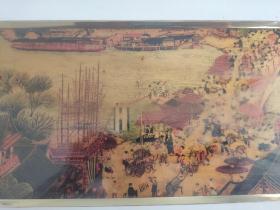 金箔画 清明上河图(边框尺寸100cm×32cm左右)