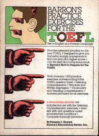 BARRON'SPRACTICE EXERCISES FOR THE TOEFL