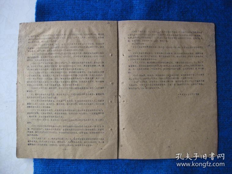 中共忻定县委关于贯彻中央十二项政策会议的总结报告