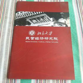 北京大学民营经济研究院  宣传画册