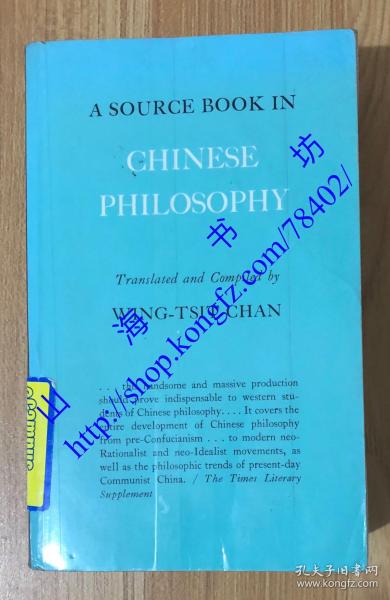 A Source Book in Chinese Philosophy