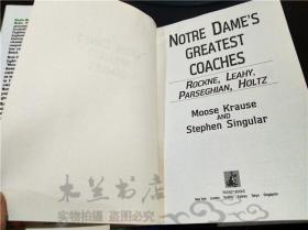 原版英法德意等外文 NOTRE DAME'S GREATEST COACHES 1993年 小16开硬精装