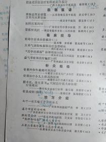 王香石老中医治疗小儿疑难重症举隅—名老中医李尘经验——养肺益胃治痿躄；汤文学—五更泻从脾治验；潘文奎—七叶一支花醋汁外治静脉；炎李军—妇科医案两则；方嘉—益气举脱汤治疗脱肛14例；余立杉—姜汁蜂蜜妙治咳；嗽谢卫—针刺外伤性截瘫两例治验；苗振海—针刺治疗小儿上感高热惊厥；王景汉——广州中医学院新中医  1987 / 2