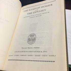 Great Books of the Western World 4st volume the iliad of homer/the odyssey 原版布面精装322page西方巨著 全品