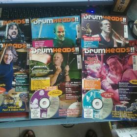 Schlagzeugmagazin April Mai  1-6/2011 DrumHeads！！  (各附CD一张) 6册合售