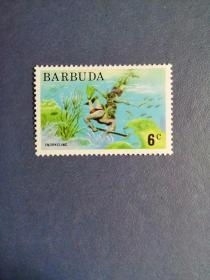 外国邮票   巴布达邮票  1974年 水下运动 （无邮戳新票)